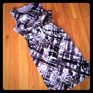 Purple and black dress